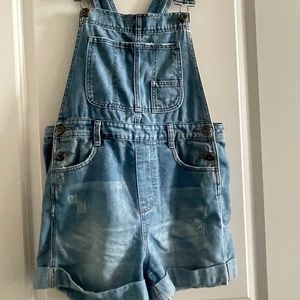 Free People Overall Shorts